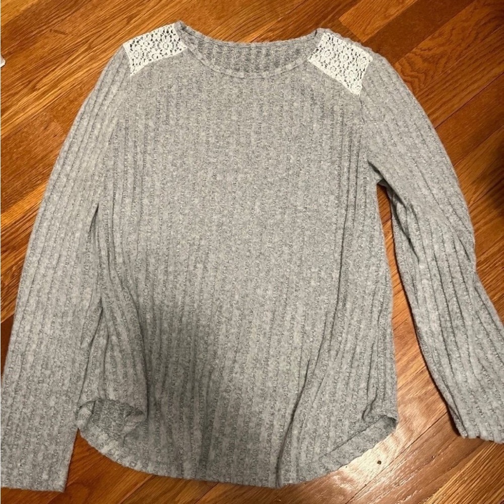 Large SHEIN gray long sleeve women’s shirt